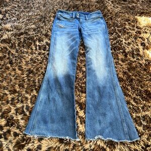 Women's Vintage Diesel low rise flared jeans